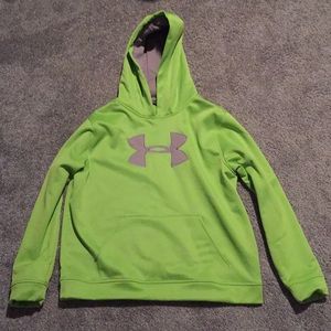 Lime green Under Armour Hoodie